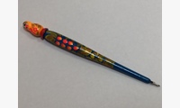Деревянная шариковая ручка с росписью