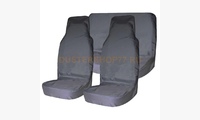 Комплект грязезащитных чехлов на передние и заднее сиденья (3 шт.,серый,пл.240,мешок для хранения)