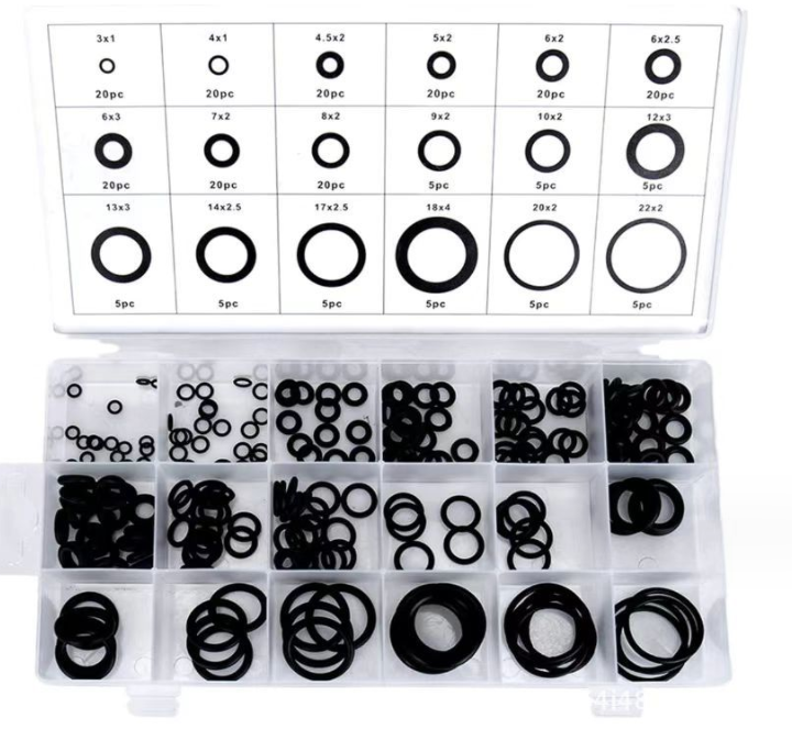 Резиновые уплотнительные кольца набор 225 шт.